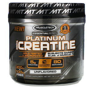 Muscletech Platinum 100% Creatine unflavored powder 400g